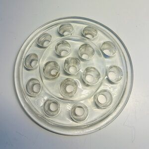 Clear Glass Flower Frog